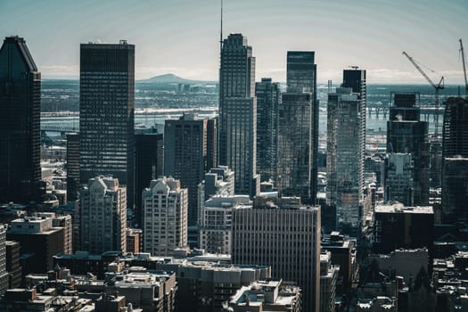 Montreal city skyline. Shooting Location: montreal, canada
