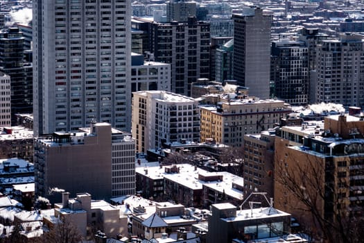 Montreal cityscape (Canada). Shooting Location: montreal, canada
