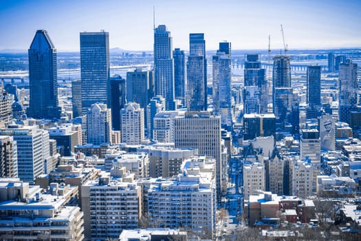skyscrapers and towers. Shooting Location: montreal, canada