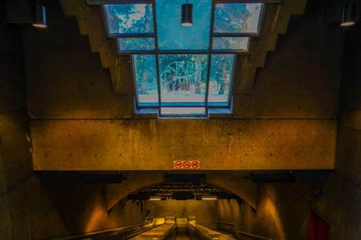 Montreal subway station. Shooting Location: montreal, canada