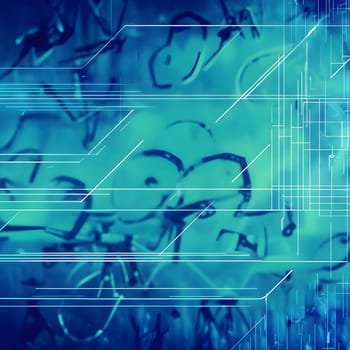 Converging digital lines and sport gear silhouettes creating an abstract pattern to show AI impact in sports training