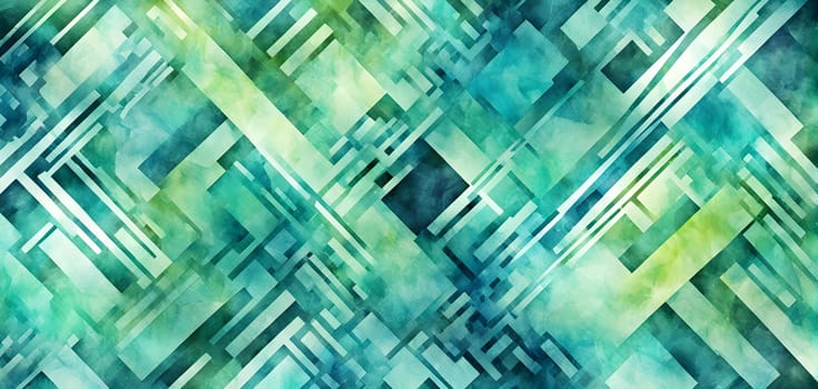 Converging digital lines and sport gear silhouettes creating an abstract pattern to show AI impact in sports training