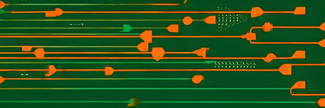Converging digital lines and sport gear silhouettes creating an abstract pattern to show AI impact in sports training