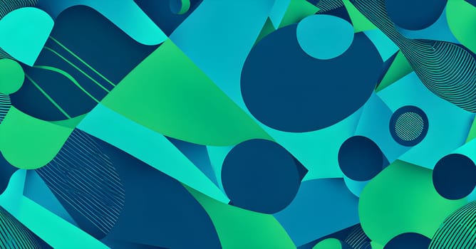 Converging digital lines and sport gear silhouettes creating an abstract pattern to show AI impact in sports training