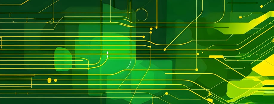 Converging digital lines and sport gear silhouettes creating an abstract pattern to show AI impact in sports training