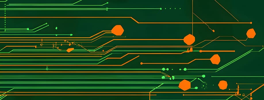 Converging digital lines and sport gear silhouettes creating an abstract pattern to show AI impact in sports training