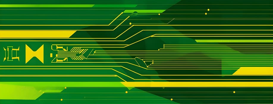 Converging digital lines and sport gear silhouettes creating an abstract pattern to show AI impact in sports training