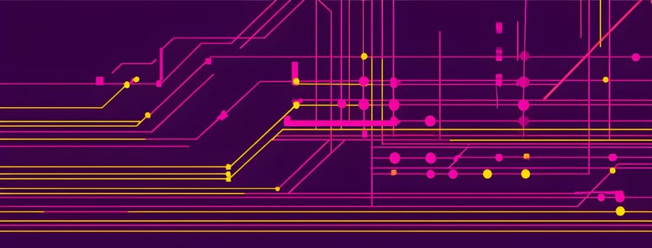Converging digital lines and sport gear silhouettes creating an abstract pattern to show AI impact in sports training