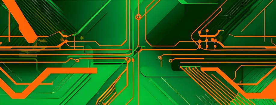 Converging digital lines and sport gear silhouettes creating an abstract pattern to show AI impact in sports training