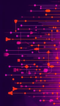 Converging digital lines and sport gear silhouettes creating an abstract pattern to show AI impact in sports training