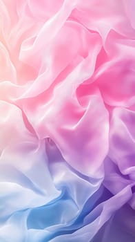 Delicate pastel fabric with flowing pink, purple, and blue hues, perfect for backgrounds and design projects.