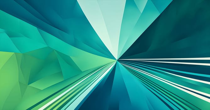 Converging digital lines and sport gear silhouettes creating an abstract pattern to show AI impact in sports training