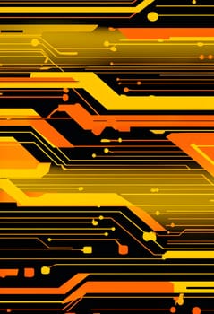 Converging digital lines and sport gear silhouettes creating an abstract pattern to show AI impact in sports training