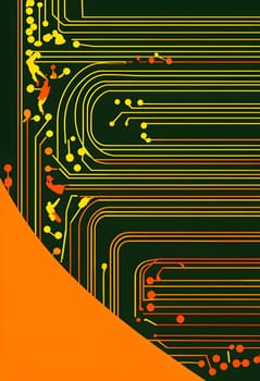 Converging digital lines and sport gear silhouettes creating an abstract pattern to show AI impact in sports training