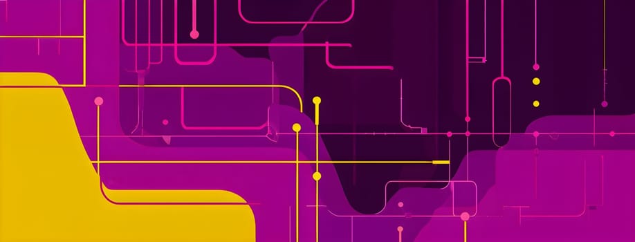 Converging digital lines and sport gear silhouettes creating an abstract pattern to show AI impact in sports training