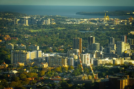 A landscape where city and nature are in harmony. Shooting Location: sydney, australia