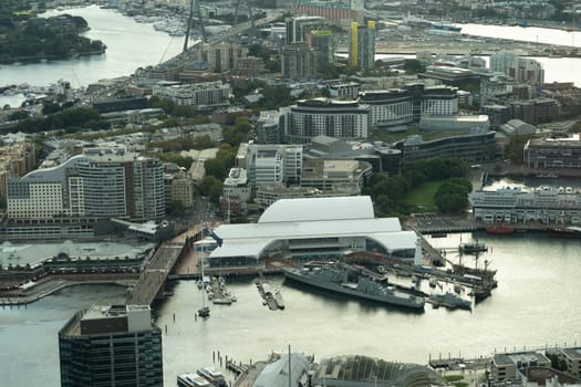 Panoramic views of Sydney Harbour.. Shooting Location: sydney, australia