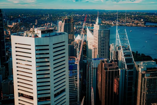 View from Sydney Tower. Shooting Location: sydney, australia
