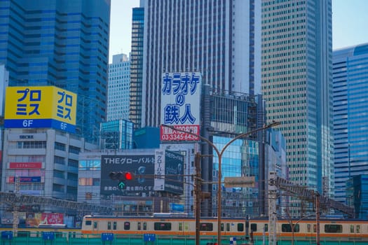Scenery of Shinjuku skyscrapers. Shooting Location: Shinjuku Ward, Tokyo