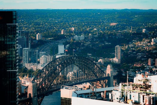 Evening view of Sydney Harbor. Shooting Location: sydney, australia