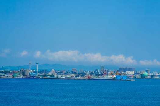 View of Tsugaru Strait. Shooting Location: Hakodate City, Hokkaido
