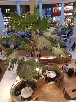 OBERHAUSEN, NRW, GERMANY - FEBRUAR 04, 2020:  Oberhausen, Nrw, Germany - Februar 04, 2020:  Panoramic view of a modern shopping center