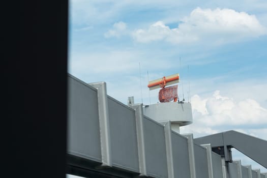 DUESSELDORF, NRW, GERMANY - JUNE 18, 2019: Dusseldorf, Nrw, Germany - June 18, 2019: Sky-Train funicular in airport. Copy space for text. Close-up.