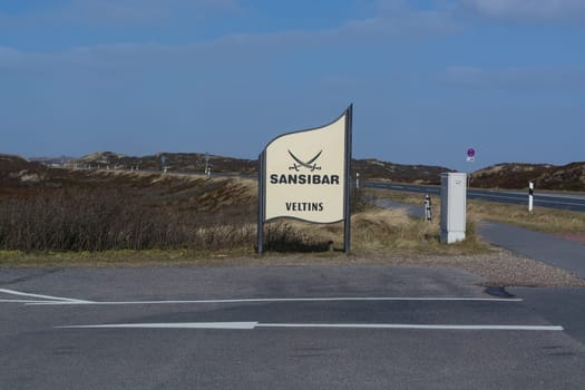 SYLT, GERMANY -MARCH  13, 2020: Sylt, Germany -March 13, 2020:  At the Beach bar Sansibar, Kampen, Sylt, North Frisia, Schleswig-Holstein, Germany, Europe