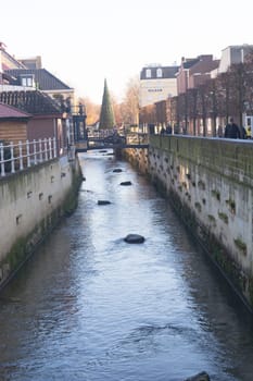 Valkenburg  NETHERLANDS - DECEMBER 04, 2019: Valkenburg, Netherlands - December 04, 2019: