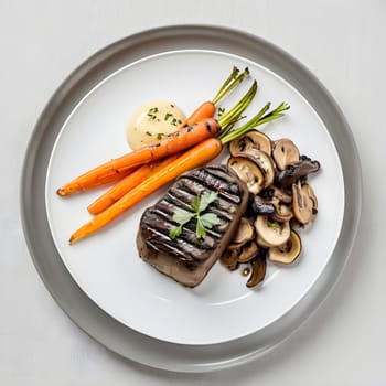 Savoring Elegance: Steak with Truffle Butter and Seasonal Sides