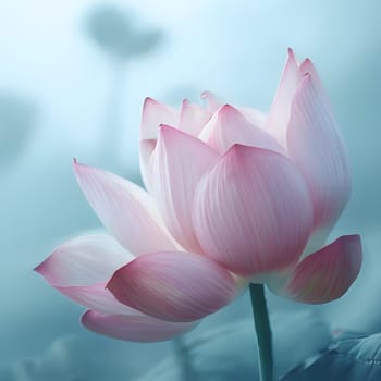Serene Petals: The Gentle Elegance of a Lotus Flower