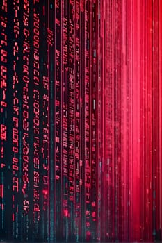 abstract animation of binary code cascading down like digital rain, representing data insights in monochromatic hues