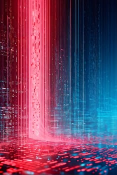 abstract animation of binary code cascading down like digital rain, representing data insights in monochromatic hues