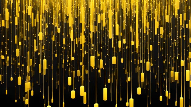 abstract animation of binary code cascading down like digital rain, representing data insights in monochromatic hues