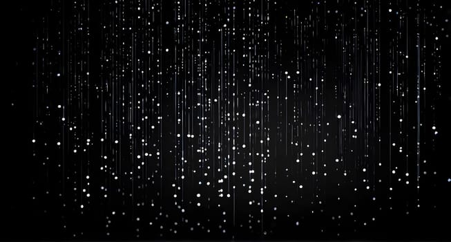 abstract animation of binary code cascading down like digital rain, representing data insights in monochromatic hues