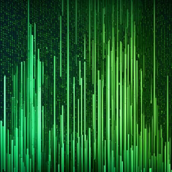 abstract animation of binary code cascading down like digital rain, representing data insights in monochromatic hues