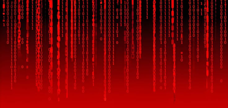 abstract animation of binary code cascading down like digital rain, representing data insights in monochromatic hues