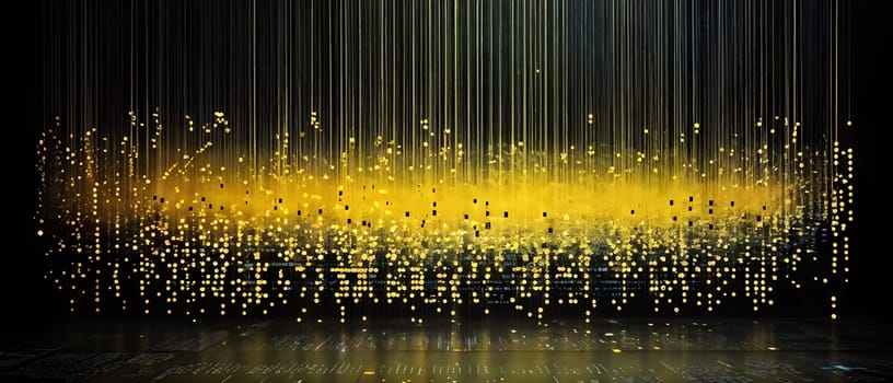 abstract animation of binary code cascading down like digital rain, representing data insights in monochromatic hues