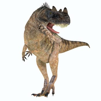 Ceratosaurus was a carnivorous theropod dinosaur that lived in the Jurassic Period of North America.