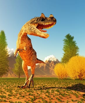 Ceratosaurus was a carnivorous theropod dinosaur that lived in the Jurassic Period of North America.