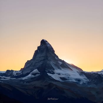 Golden Hour Majesty: The Iconic Matterhorn in Switzerland