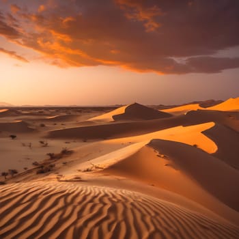 Dunes of Fire: The Beauty of Namibia at Sunset