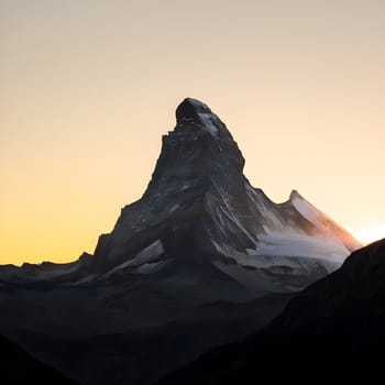 Switzerland’s Icon: The Matterhorn Glowing at Dusk