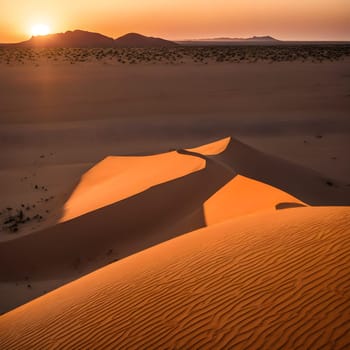 Namib Desert: Warm Sunsets and Endless Dune Landscapes