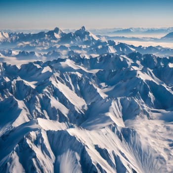 Breathtaking Mountain Landscape with Snow and Clear Skies