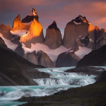 Sunrise Majesty: The Peaks of Patagonia Awaken