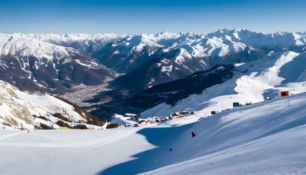Winter Wonderland: Panorama of the French Alps