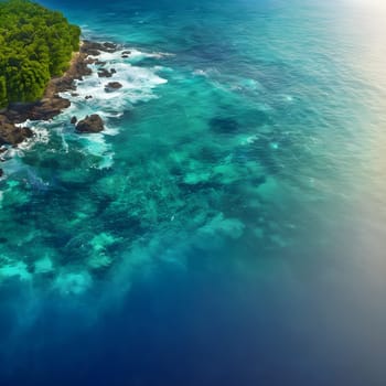 Fluid Horizons: Abstract Sea and Ocean Backgrounds
