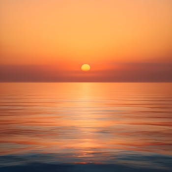 A serene sunrise over a calm ocean, symbolizing the peaceful release of the past and the embrace of new beginnings.