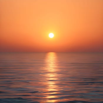 A serene sunrise over a calm ocean, symbolizing the peaceful release of the past and the embrace of new beginnings.